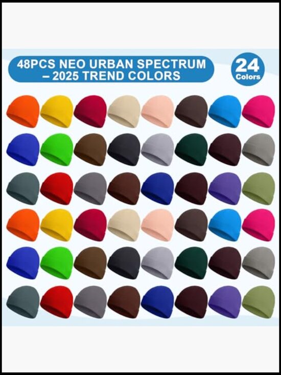 Acrylic Winter Beanie Hat Roll Edge Skullcap Fisherman Bulk main image 4